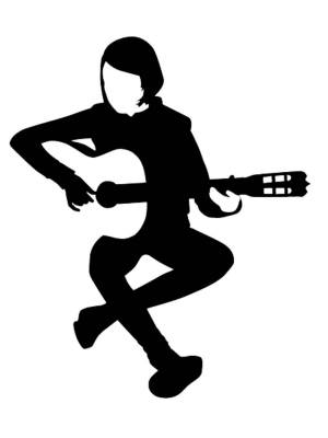 Трафареты Гитариста