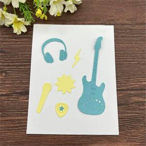 Набор для гитары, рамка, металлические штампы, трафареты для «сделай сам», скрапбукинг, декоративное тиснение, шаблон ручной работы