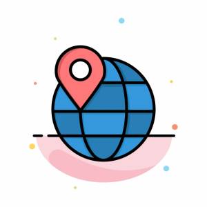карта местоположения глобус интернет абстрактный плоский цветной значок шаблон PNG , стрелка, справочная информация, бизнес PNG картинки и пнг рисунок для й загрузки