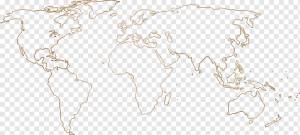Карта мира Глобус Пустая карта, карта мира, граница, разное, шаблон png
