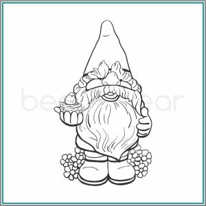 Трафарет гномика