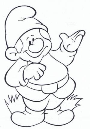 Гном трафарет