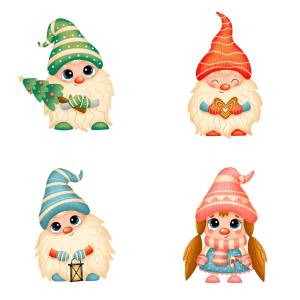 Рождественские милые трафареты для скачков в виде гнома, искусственная вырезка, альбом для вырезок «сделай сам», трафареты для изготовления карт, новые штампы для тиснения 2021