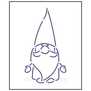 Трафарет гномика