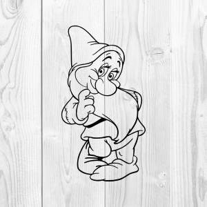 Гном трафарет