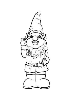 Трафарет гномика