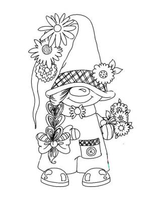 Раскраски Гномик