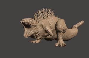 Файл STL KAMATA KUN SHIN GODZILLA 2nd Form Kaiju
