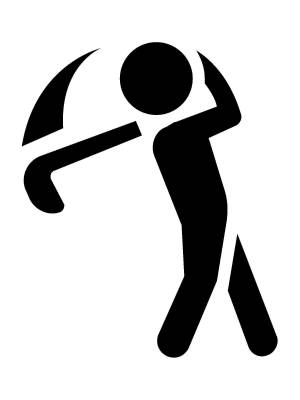 Трафареты Гольф