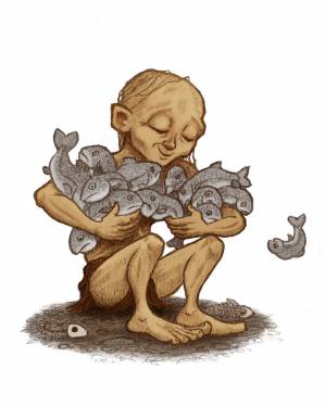 Хоббит Голлум иллюстрации