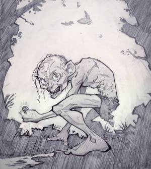 Хоббит Голлум иллюстрации