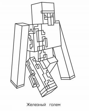 Рисунки майнкрафт голем