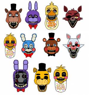 Трафарет фнаф