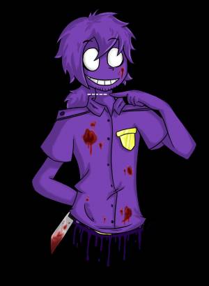 Арты фиолетовый человек фнаф