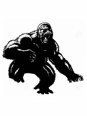 Трафареты Гориллы