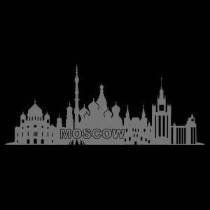 Трафарет Москва знаменитые виды