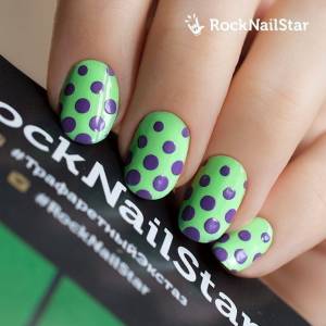 RocknailStar Трафарет большой, № 23 Горох, цена 89 руб