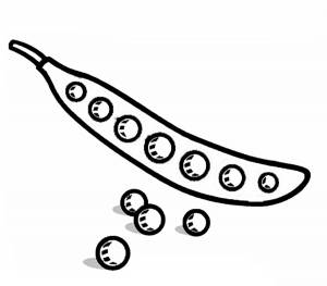 Раскраска горох