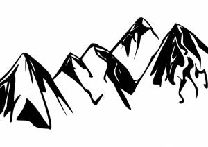 Трафареты Горы