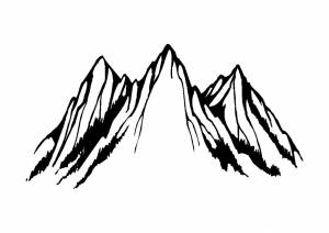 Трафареты Горы