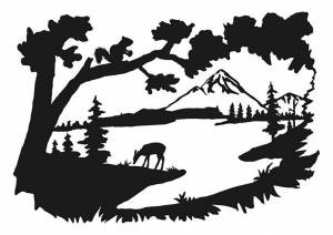 Трафареты Горы