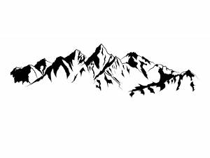 Трафарет горы