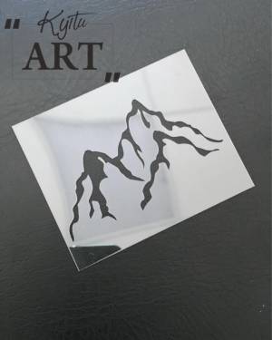 Трафарет Горы мини №1