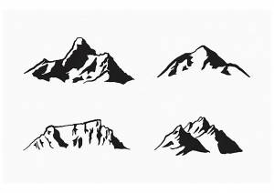 Трафареты Горы