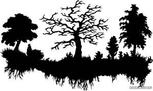 Картинки трафареты природа