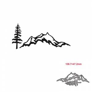 Металлические штампы для резки форма для резки горы и дерева украшение для скрапбукинга бумаги ремесло Нож Форма лезвие перфоратор трафареты штампы
