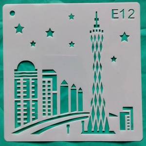 Трафареты для краски с изображением архитектуры, 1 шт