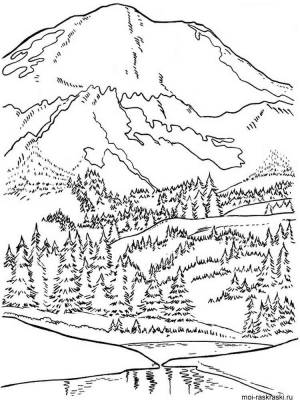 Раскраски Горы