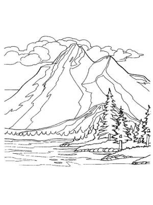 Раскраски Горы