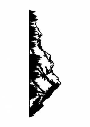 Трафареты Горы