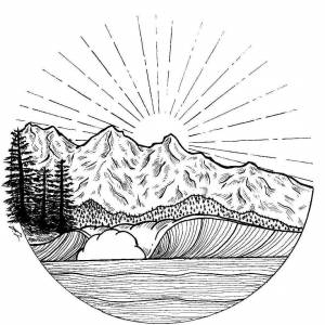 Трафареты природы для рисования