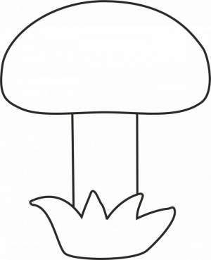 Трафареты Грибочек для раскрашивания песком А6