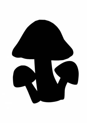 Трафареты Грибы