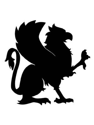 Трафареты Грифона для вырезания из бумаги