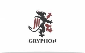Логотип грифона Шаблон логотипа грифона