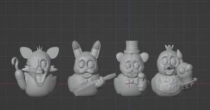 Файл STL Игрушка для ванны Five Night at Freddy's FNAF Rubber Duckies Collectable・Шаблон для загрузки и 3D-печати・Cults
