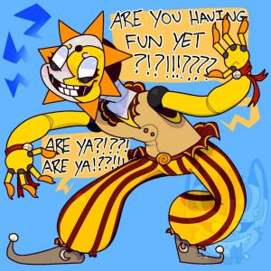 Арты фнаф секьюрити брич солнце