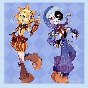 Картинки Солнце и луна фнаф