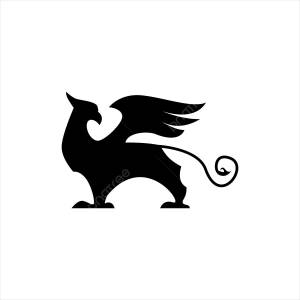 Грифон силуэт векторная иллюстрация PNG , гриффин, логотип, крыло PNG картинки и пнг рисунок для й загрузки