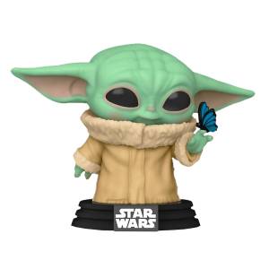 Фигурка Funko POP! Bobble Star Wars Mandalorian Grogu with Butterfly