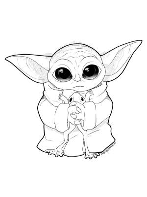 Раскраски Грогу