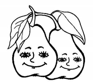 Раскраска груша