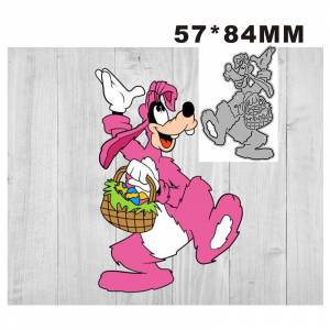 Новинка 2022, металлические пресс-формы в виде корзины с яйцами Disney Goofy для скрапбукинга, изготовления бумаги и открыток, тиснение, Декор, без штампов