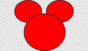 Микки Маус Минни Маус, Шаблон для Ушей Микки Мауса, голова, силуэт, обои для рабочего стола png