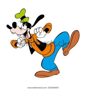 Goofy Disney Character Vector Illustration Isolated