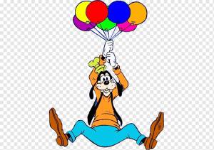 Гуфи Микки Маус Плутон Багз Банни, Микки Маус, герои, булавка, воздушный шар png